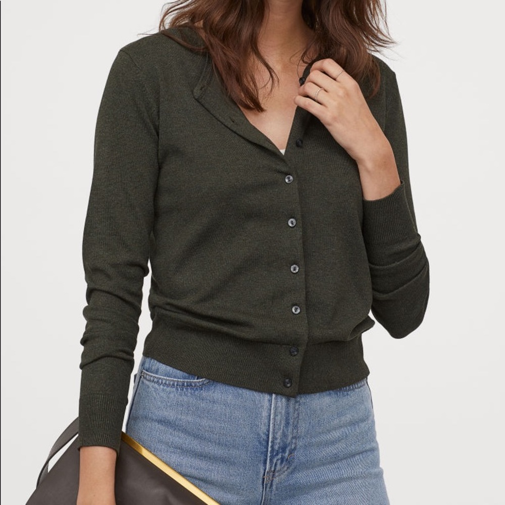 Fine knit cardigan